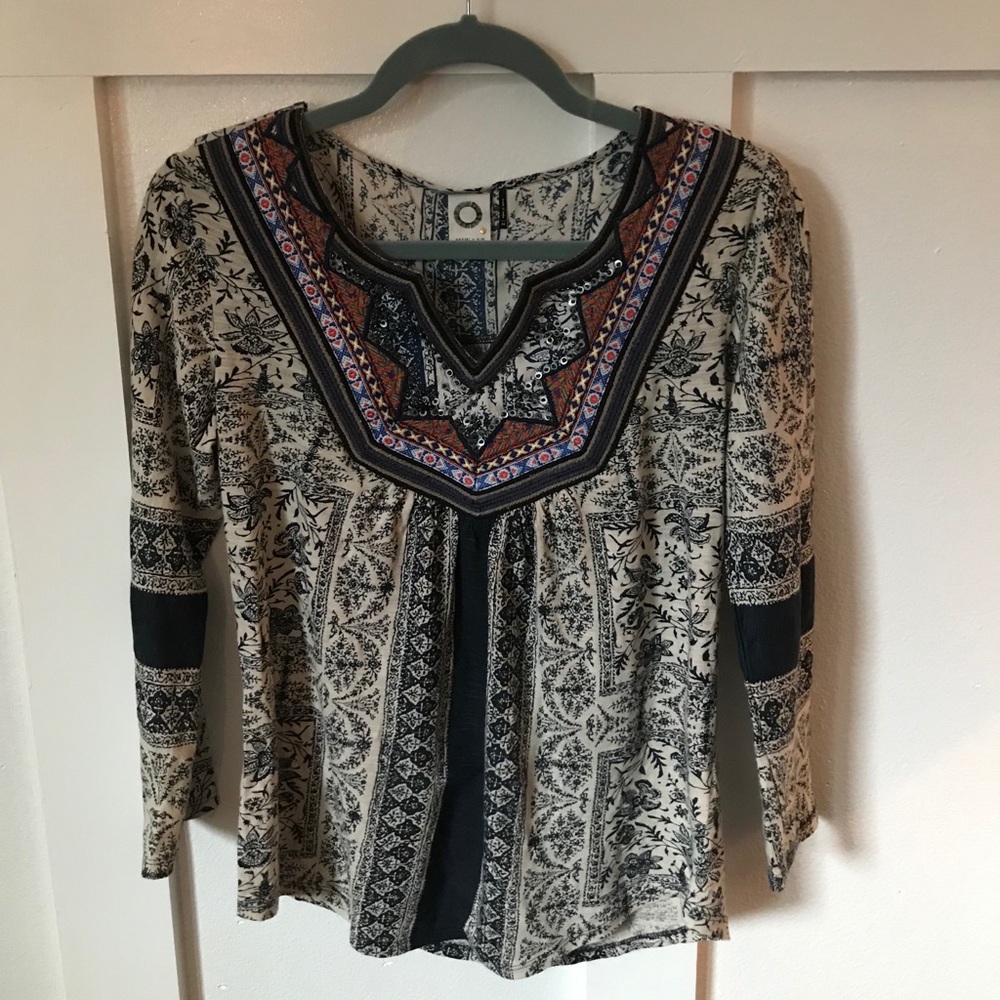 Anthropologie Akemi + Kin Tribal Print
